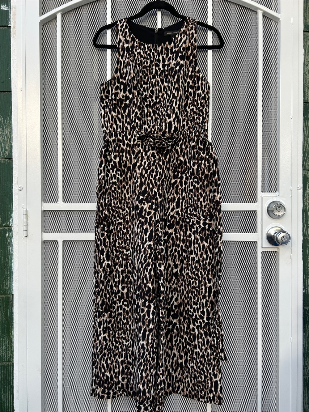 Leopard Print Wide-Leg Jumpsuit